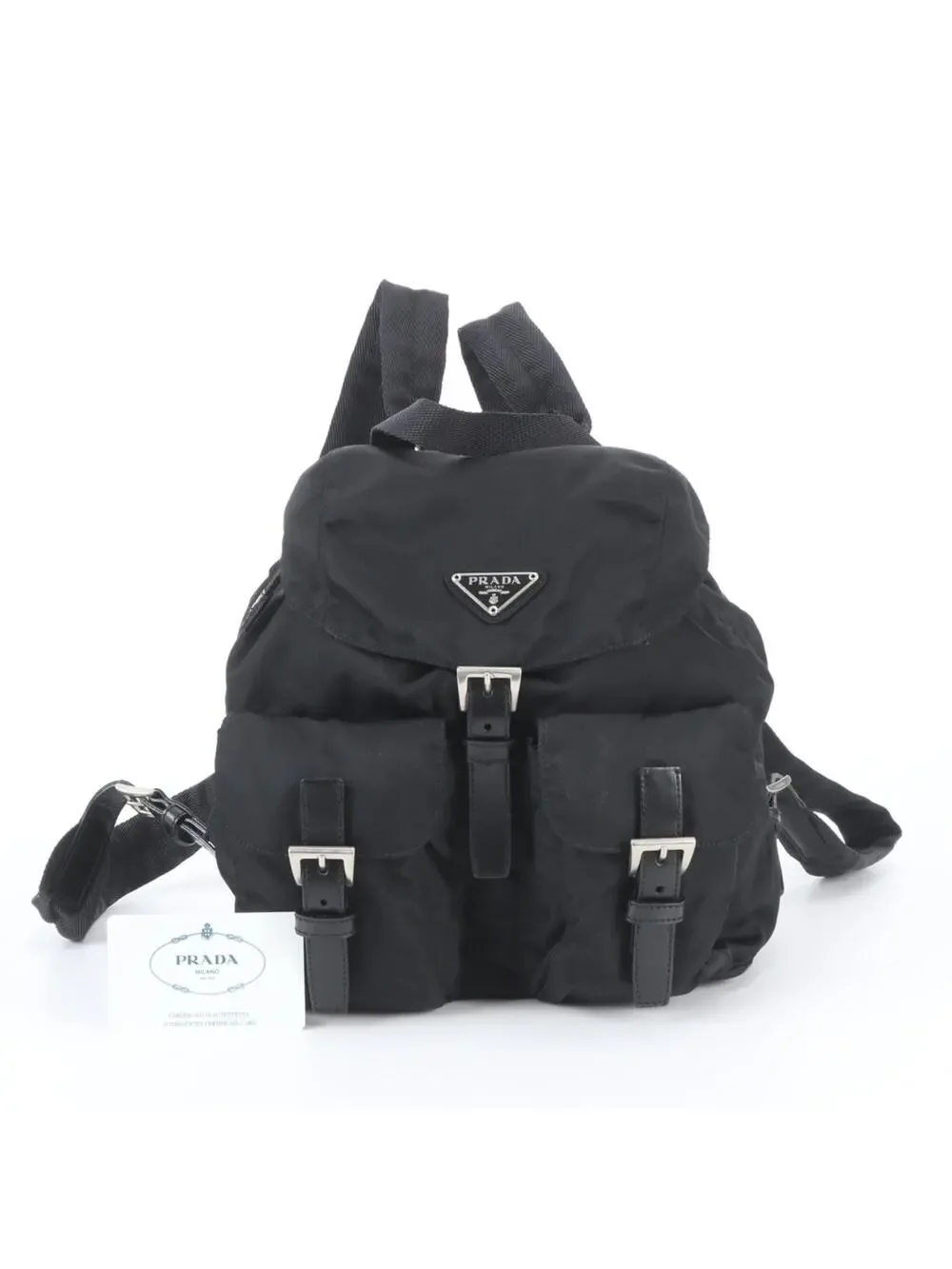 Prada Double Front Pocket Backpack #334260P72B